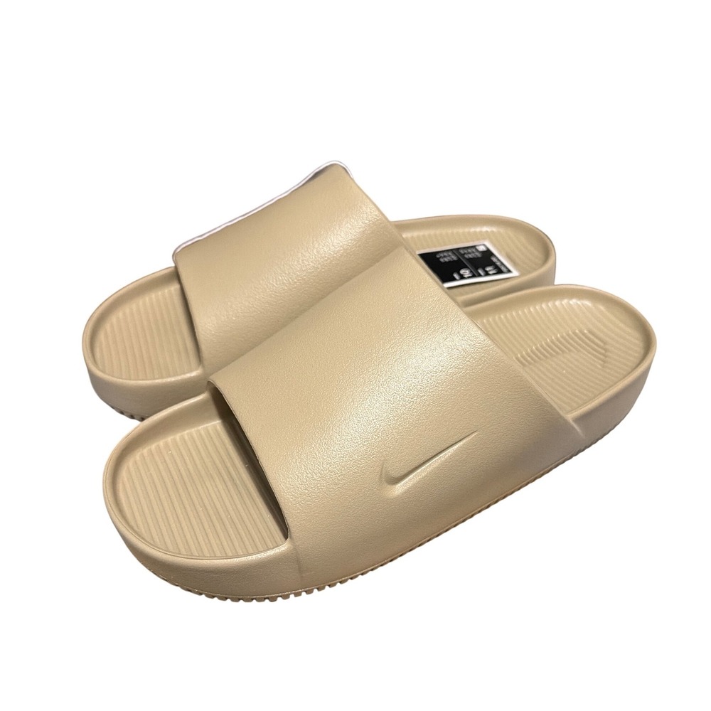 Nike Calm Slide Khaki Tan Women 11 Men 10 Sandal FD4116-201 NWT